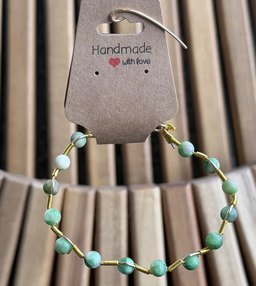 Gold wire wiggle bracelet